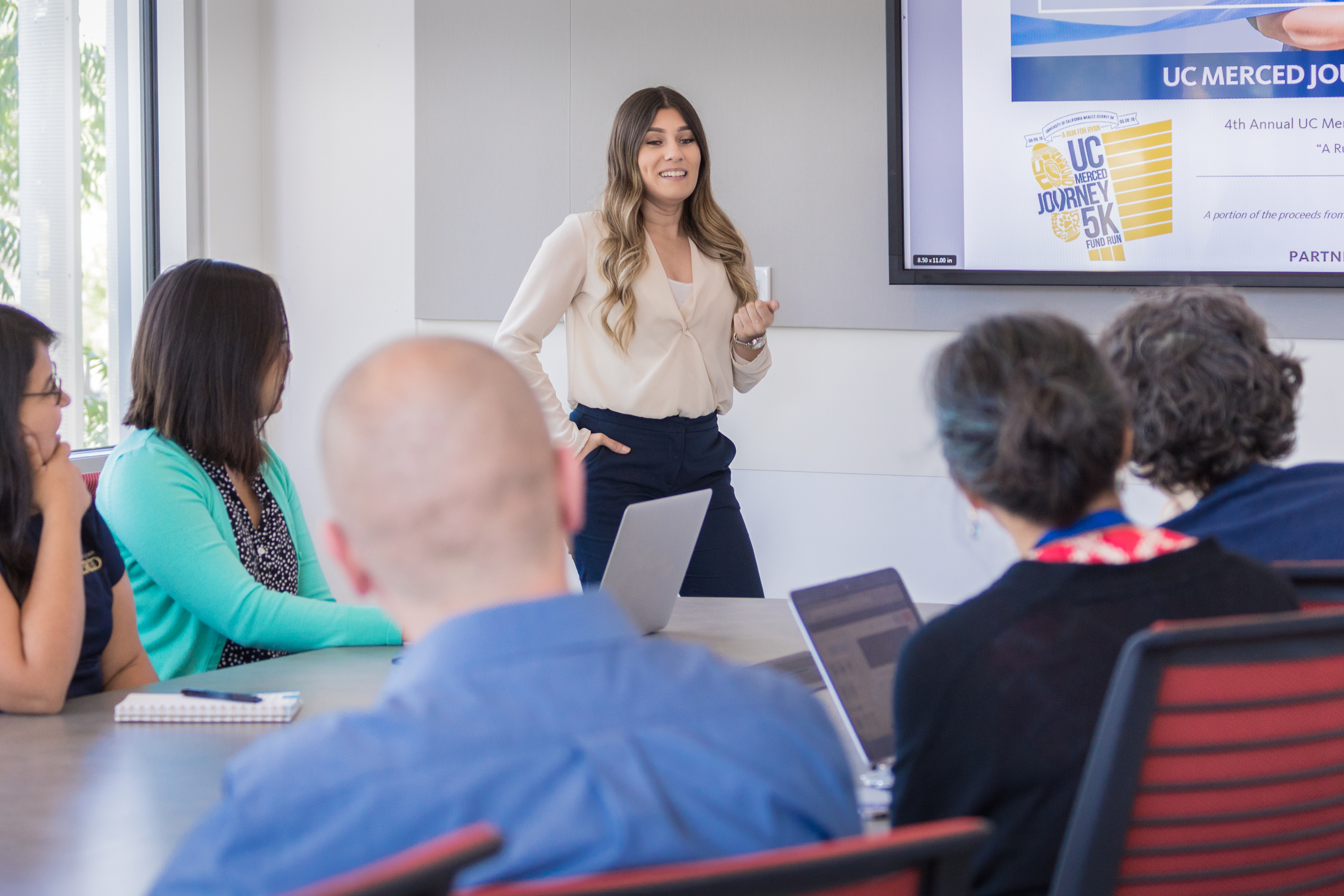 UC Merced Staff Actively Participate in a Meeting